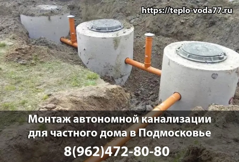 Монтаж автономной канализации в Волоколамске под ключ быстро и недорого